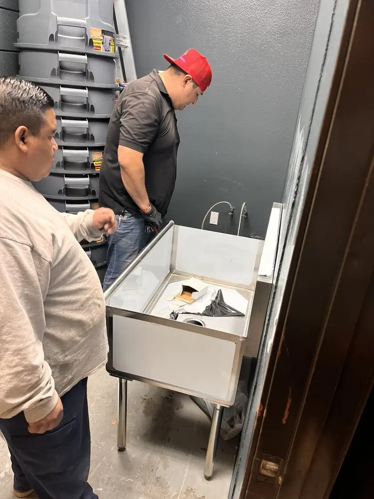 Commercial plumbing and sink installation in Cedar City